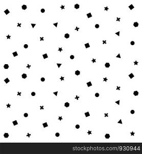Abstract black geometric pattern on white background. You can use for cover modern design. vector eps10