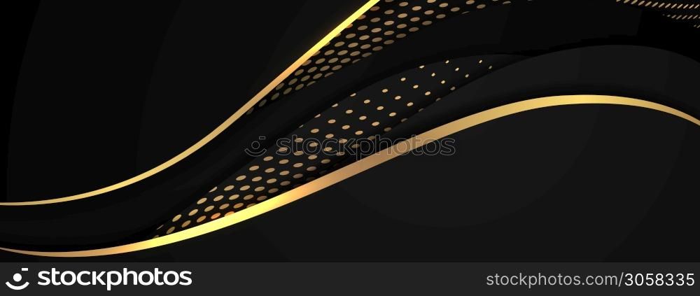 abstract black gold texture sports Vector illustration. geometric background. Modern shape concept.