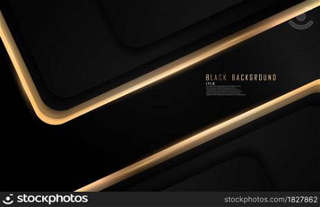 abstract black line arts background luxury white gold Modern