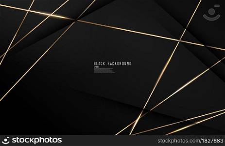 abstract black line arts background luxury white gold Modern