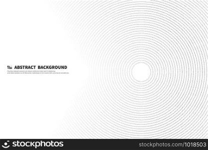 Abstract black line circle background of decoration tech artwork. You can use for ad, poster, artwork, template design. illustration vector eps10
