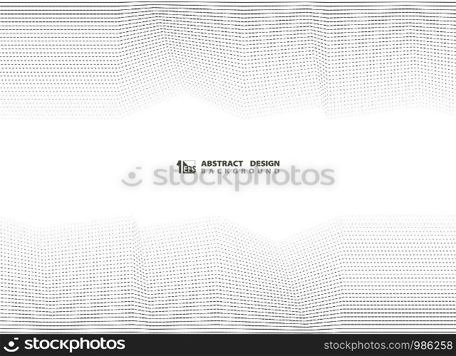 Abstract black line zig zag cover style. You can use for ad, poster, presentation, headline. illustration vector eps10