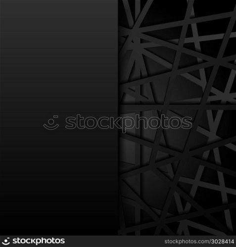 Abstract black lines futuristic overlap background. Digital connection. Vector illustration, . Abstract black lines futuristic overlap background. Digital conn