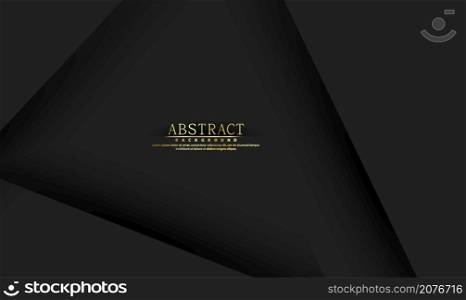 Abstract black luxury background with shiny lines. Elegant modern design