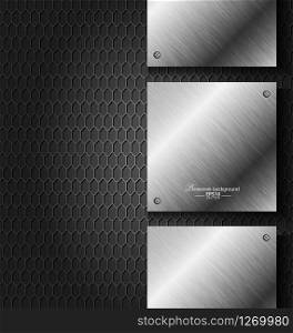 Abstract black metal technology background for creative tasks. Abstract black metal technology background