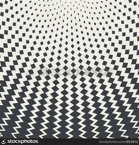 Abstract black square mesh pattern design background.