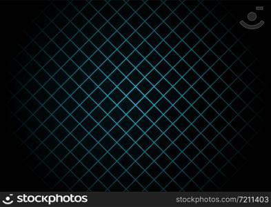 Abstract black square pattern on light blue background and texture technology style. Vector illustration