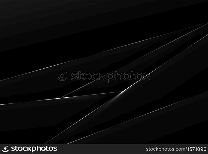 Abstract black tech template design of over lap pattern background. Use for ad, poster, artwork, template design. illustration vector eps10