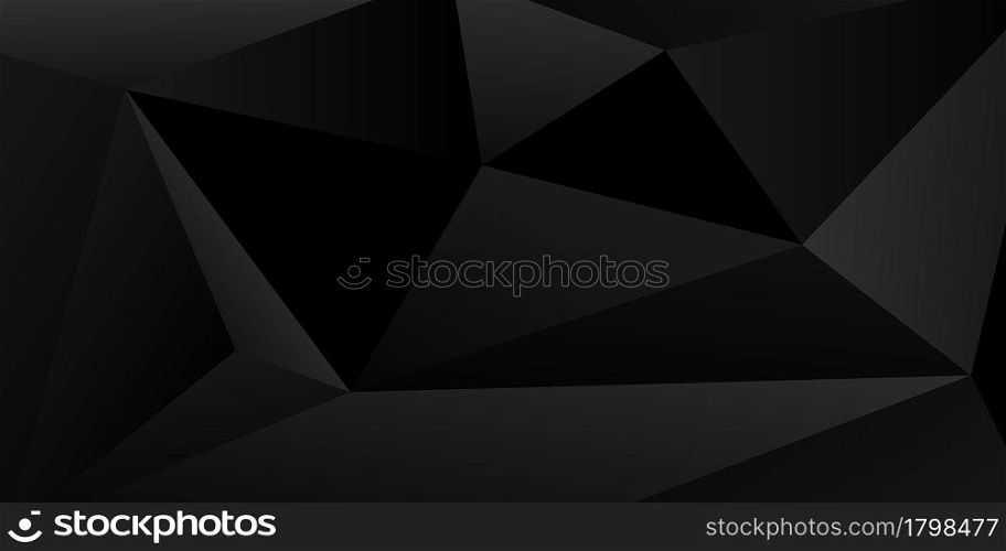 abstract black texture polygon Vector illustration. geometric background. Modern shape concept.