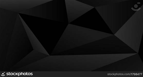 abstract black texture polygon Vector illustration. geometric background. Modern shape concept.