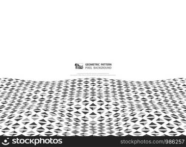 Abstract black triangles pattern copy space. You can use for presentation design of art, print, a4, ad, headline. illustration vector eps10