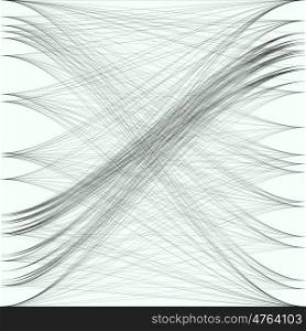 Abstract black waves and lines. Gray color chaotic, random, messy curves, swirl. Motion design background. Vector decoration.. Abstract black waves and lines. Gray color chaotic, random, messy curves, swirl. Motion design background. Vector decoration