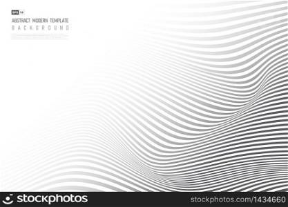 Abstract black wavy design artwork pattern background. Use for ad, poster, artwork, template, design, print. illustration vector eps10