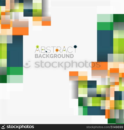 Abstract blocks template design background, simple geometric shapes on white, straight lines and rectangles. Abstract vector blocks template design background, simple geometric shapes on white, straight lines and rectangles