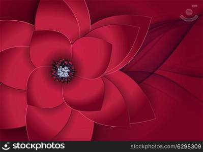 Abstract Blossom Floral Greeting Card Background EPS10. Abstract Blossom Floral Greeting Card Background