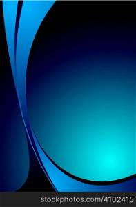 Abstract blue and black background with plenty of copy space