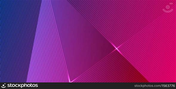 Abstract blue and pink gradient background with diagonal lines. Vector illustration