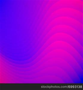 Abstract blue and pink gradient color striped lines wave pattern background and texture. You can use for template, brochure. leaflet, poster, print, ad, banner. Vector illustration