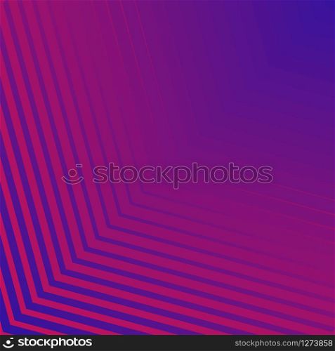 Abstract blue and pink neon gradient stripes line pattern halftone background and texture. You can use for template design flyer, banner web, cover, poster, brochure, etc. Vector illustration