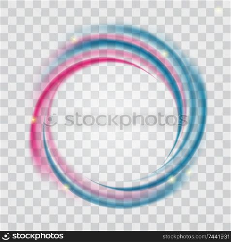 Abstract Blue and Pink Wave on transparent Background. Vector Illustration. EPS10. Abstract Blue and Pink Wave on transparent Background. Vector Illustration.