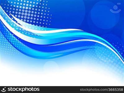 Abstract blue background. Bright illustration