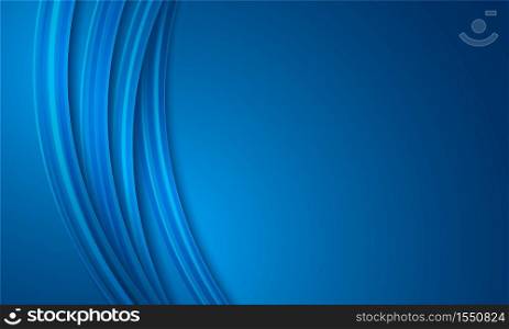 Abstract blue background, circular overlay, curve pattern