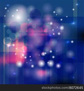 Abstract blue background template. Cover design for party flyer, poster, brochure, banner. Vector illustration