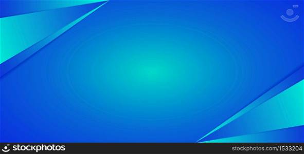 Abstract blue background triangle overlap layer design with space for content. vector illustration.