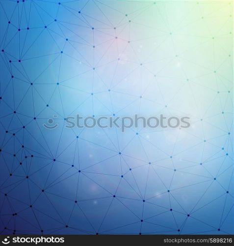 Abstract blue background vector illustration, background for communication.