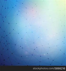 Abstract blue background vector illustration, background for communication.