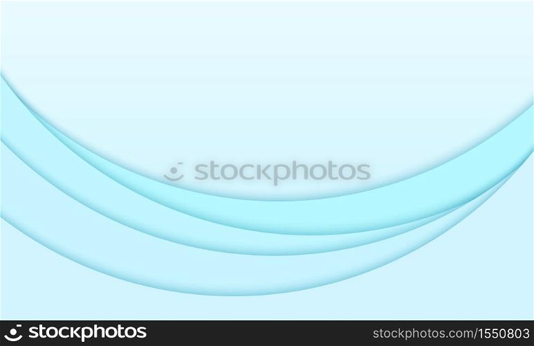 Abstract blue background, wave pattern, circular overlay