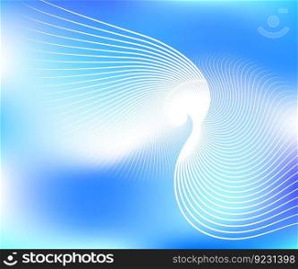 Abstract blue background white lines spiral futuristic modern wallpaper business card landing page design