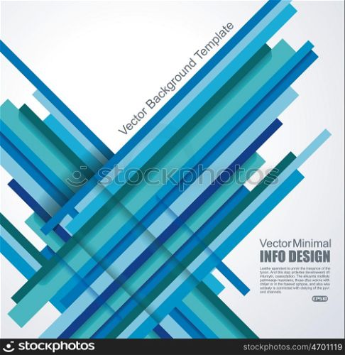 Abstract blue background with geometric lines shapes. Vector illustration.