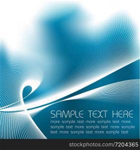 Abstract blue background with sample text