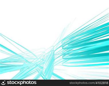 Abstract blue background with scribbled lines creating a fractal effect
