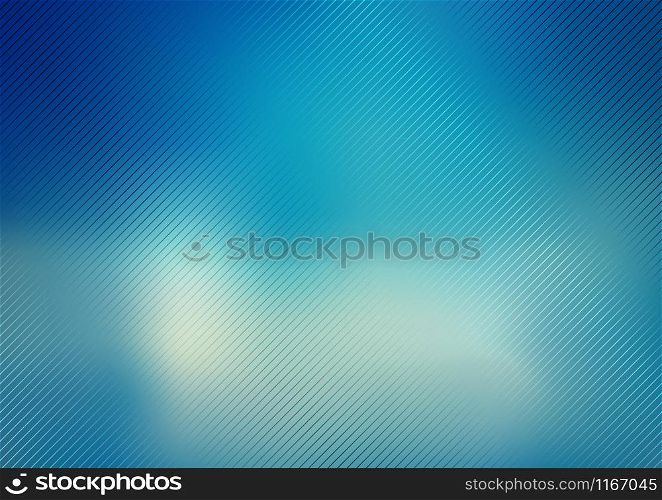 Abstract blue blurred background. Vector illustration