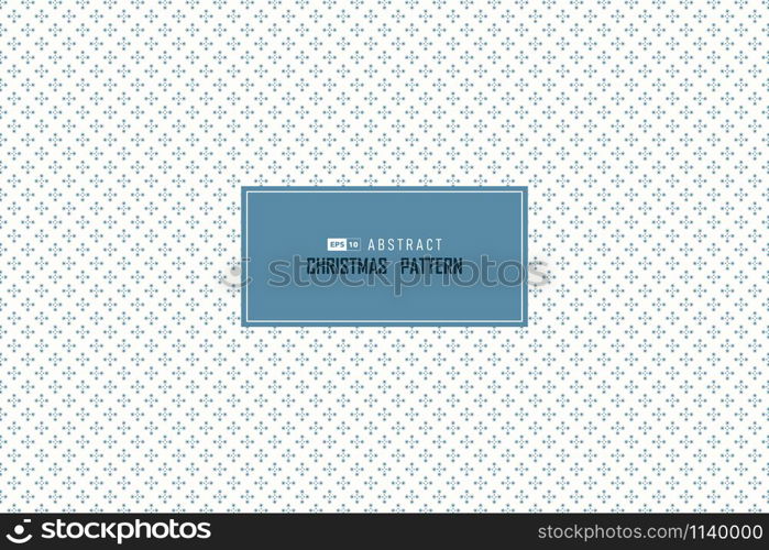 Abstract blue Christmas falling snow circle pattern seamless design minimal decoration background. Use for poster, ad, artwork, template design. illustration vector eps10