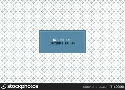 Abstract blue Christmas falling snow circle pattern seamless design minimal decoration background. Use for poster, ad, artwork, template design. illustration vector eps10