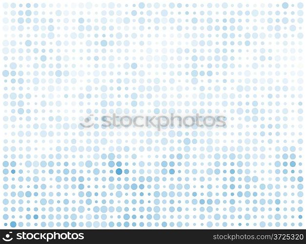 Abstract blue circles bright mosaic vector background.