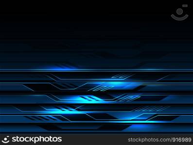 Abstract blue circuit light futuristic design modern technology background vector illustration.