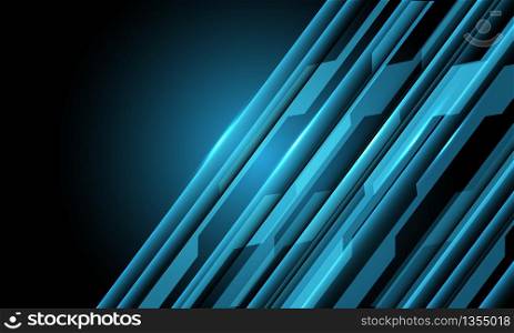 Abstract blue circuit pattern with blank space design modern futuristic technology background vector illustration.