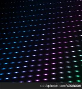 Abstract blue color neon dots, dotted technology background. Glowing particles, led light pattern, futuristic texture, digital vector design. Abstract blue color neon dots, dotted technology background. Glowing particles, led light pattern, futuristic texture, digital vector design.