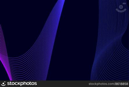 Abstract Blue Color technology Line wave background Vector Illustration