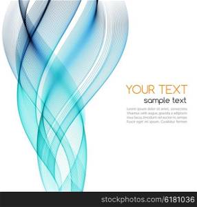 Abstract blue color wave design element. . Abstract blue color wave design element. Blue wave