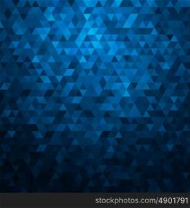 Abstract blue colorful vector background. Abstract colorful blue vector background with triangles. Shiny geometric mosaic