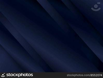 Abstract blue diagonal lines stripes design background luxury style. Vector illustration