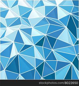 Abstract Blue Geometric Background. Composed from triangle shapes