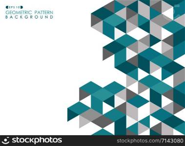 Abstract blue geometric background with polygonal triangles, vector eps10