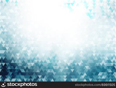 Abstract blue geometric hipster triangles pattern background and texture with lighting effect. Retro style. Vector illustration