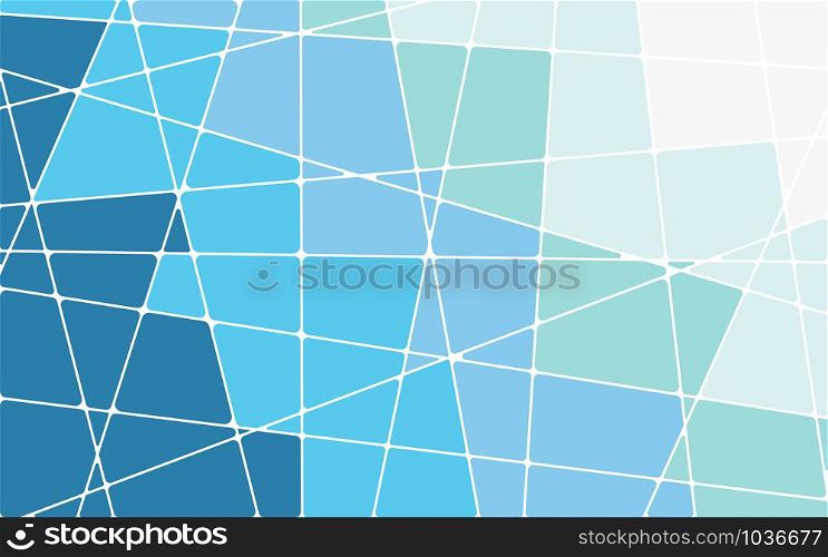 Abstract blue geometric mosaic background